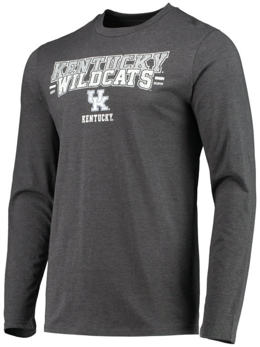 Concepts Sport Kentucky Wildcats Meter Long Sleeve Top Heathered Charcoal Large